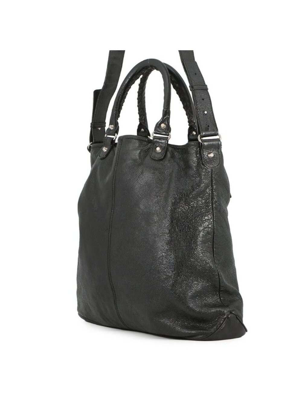 Balenciaga Tote Smart 2-Way Shoulder Bag Black - Picture 2 of 10
